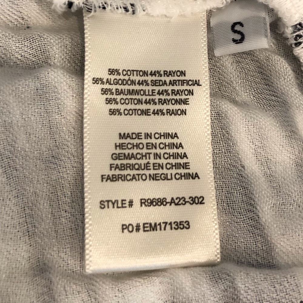 Anthropology Cloth and Stone Black and White Crop Top, Size Small - Picture 4 of 6